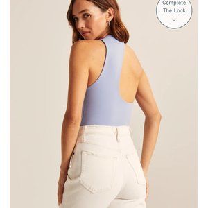 NWT A&F - Double-Layered Seamless Fabric Open Back Bodysuit